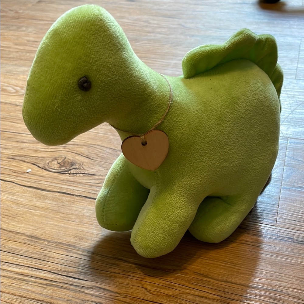 Green Plush Dinosaur Doorstop